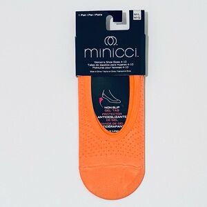 Minicci Orange Women's No-Show Socks